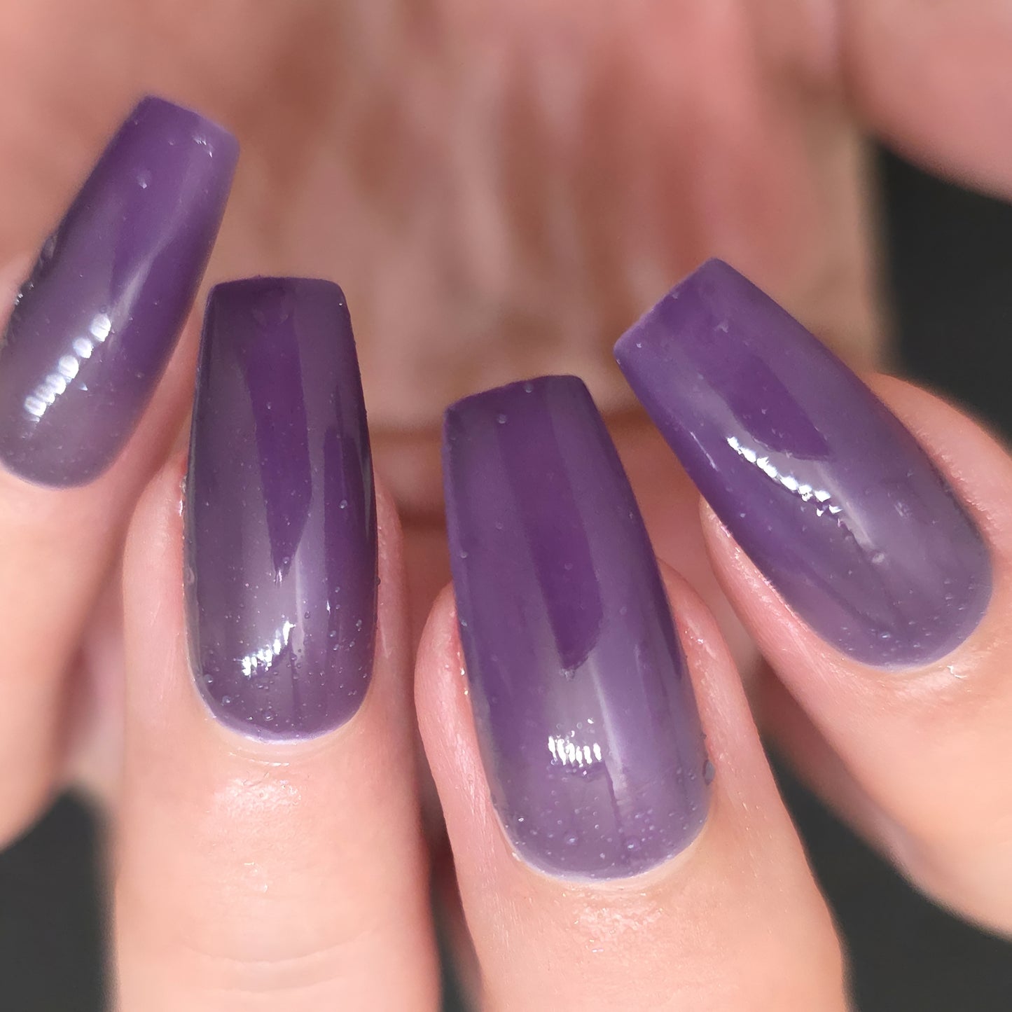 Parrot Polish Snow Crocus Thermal Color Changing Nail Lacquer Purple Yellow