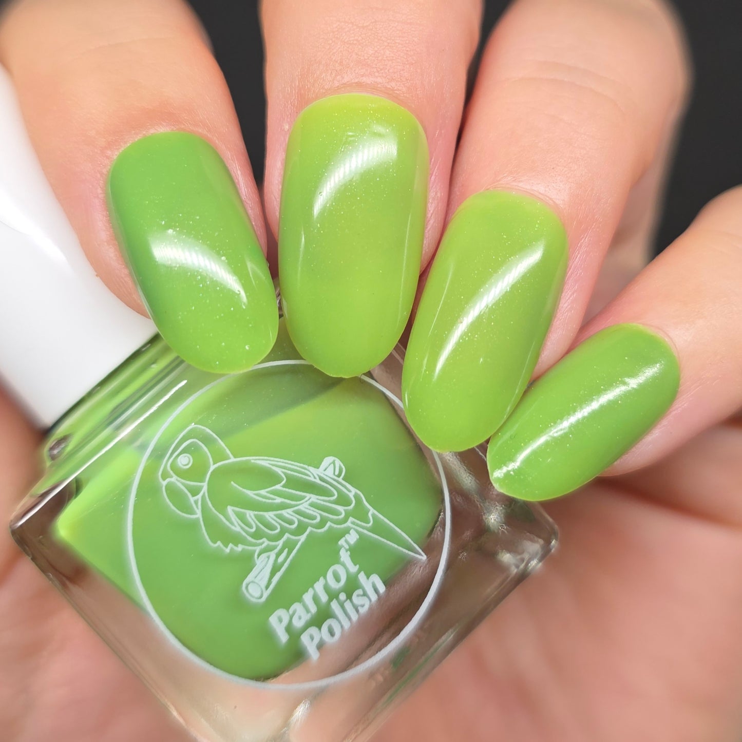 Parrot Polish Allamanda Color Changing Thermal Nail Lacquer- Green/Lime 0.5fl oz