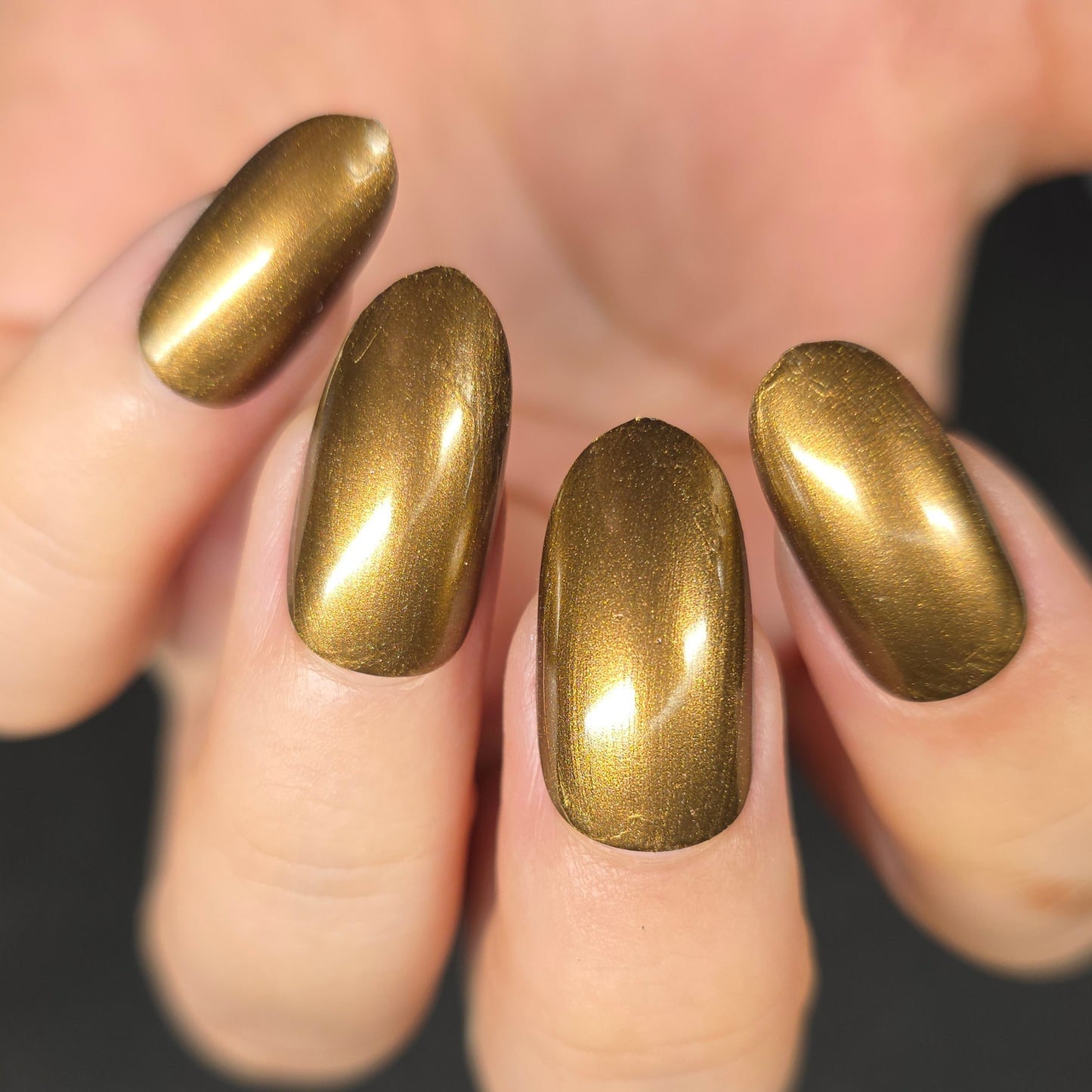 Parrot Polish Dakota Sunshine Shimmer Nail Lacquer Golden Bronze   .05 Fl oz