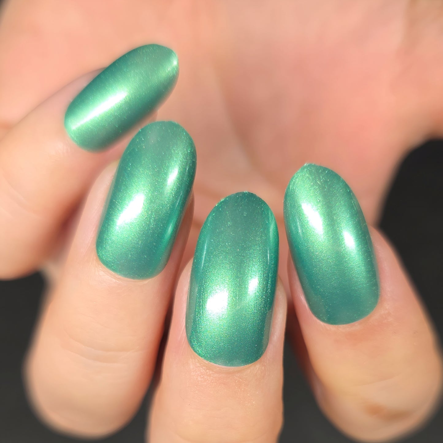 Parrot Polish Evergreen Kisses Shimmer Nail Lacquer Green/ Teal   .05 Fl oz