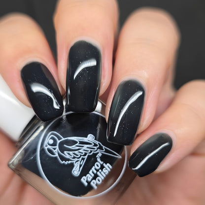 Parrot Polish Tropical Storm Thermal Nail Lacquer-Black/Blue 0.5 Fl oz