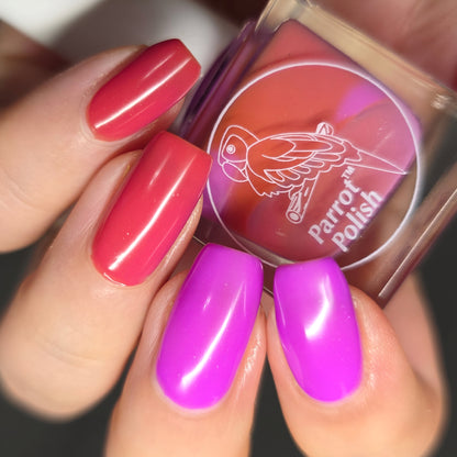 Parrot Polish Twisted Tulips Color Changing Solar Nail Lacquer  - Light Purple/Pink