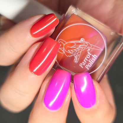 Parrot Polish Twisted Tulips Color Changing Solar Nail Lacquer  - Light Purple/Pink
