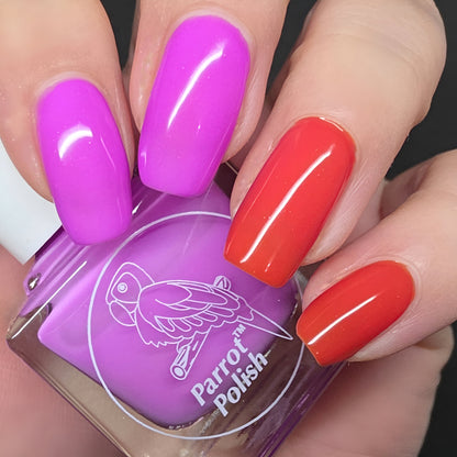 Parrot Polish Twisted Tulips Color Changing Solar Nail Lacquer  - Light Purple/Pink