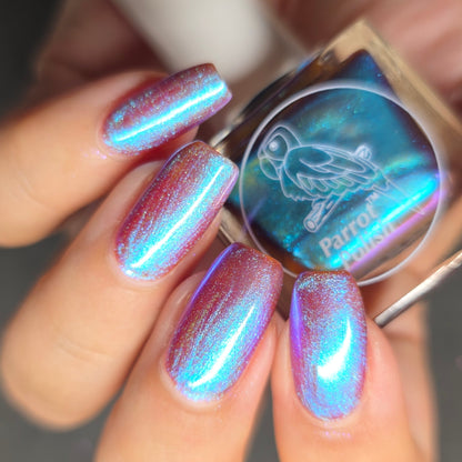 Parrot Polish Aurora Dust Nail Polish - Eclipse Blue, 0.5 Fl Oz