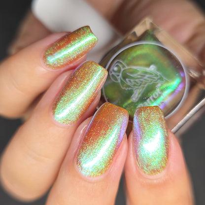 Parrot Polish Aurora Dust Nail Polish - Emerald Feeling, 0.5 Fl Oz