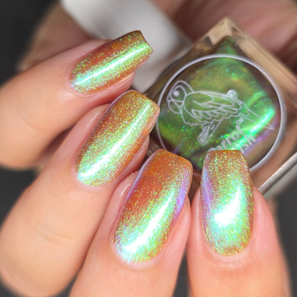 Parrot Polish Aurora Dust Nail Polish - Emerald Feeling, 0.5 Fl Oz