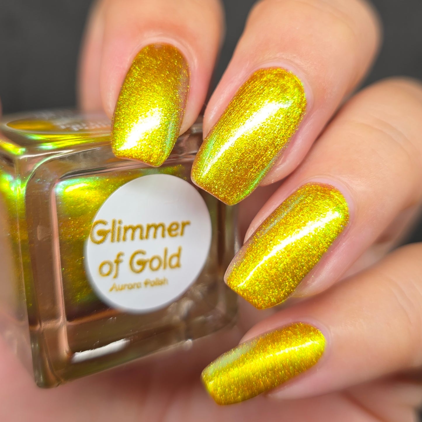 Parrot Polish Aurora Dust Nail Polish - Glimmer Of Gold, 0.5 Fl Oz