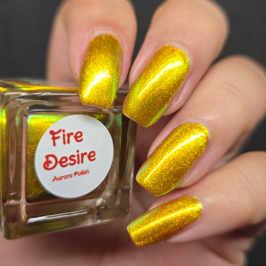 Parrot Polish Aurora Dust Nail Polish - Fire Desire, 0.5 Fl Oz