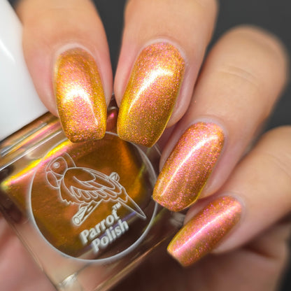 Parrot Polish Aurora Dust Nail Polish - Dragons Fury, 0.5 Fl Oz