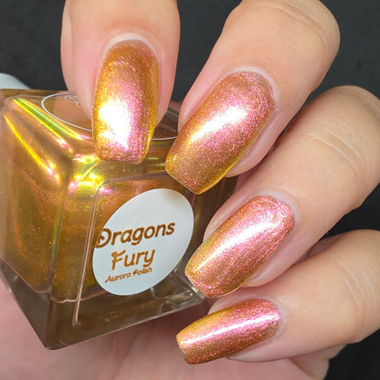 Parrot Polish Aurora Dust Nail Polish - Dragons Fury, 0.5 Fl Oz