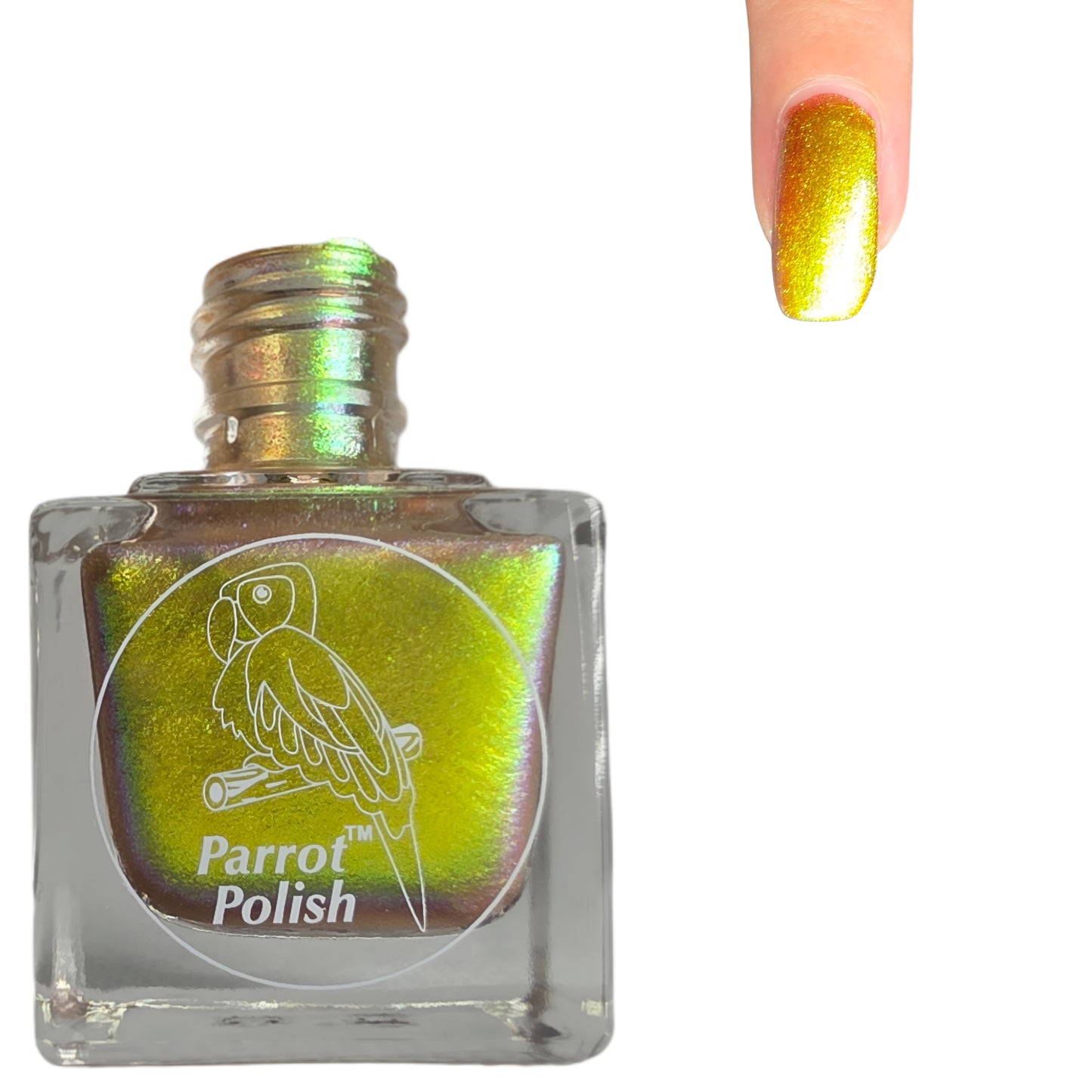 Parrot Polish Aurora Dust Nail Polish - Glimmer Of Gold, 0.5 Fl Oz