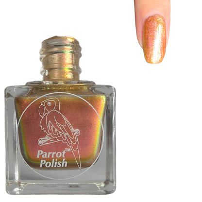 Parrot Polish Aurora Dust Nail Polish - Dragons Fury, 0.5 Fl Oz