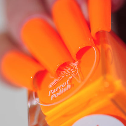 Parrot Polish Orangutan Orange Neon Nail Polish
