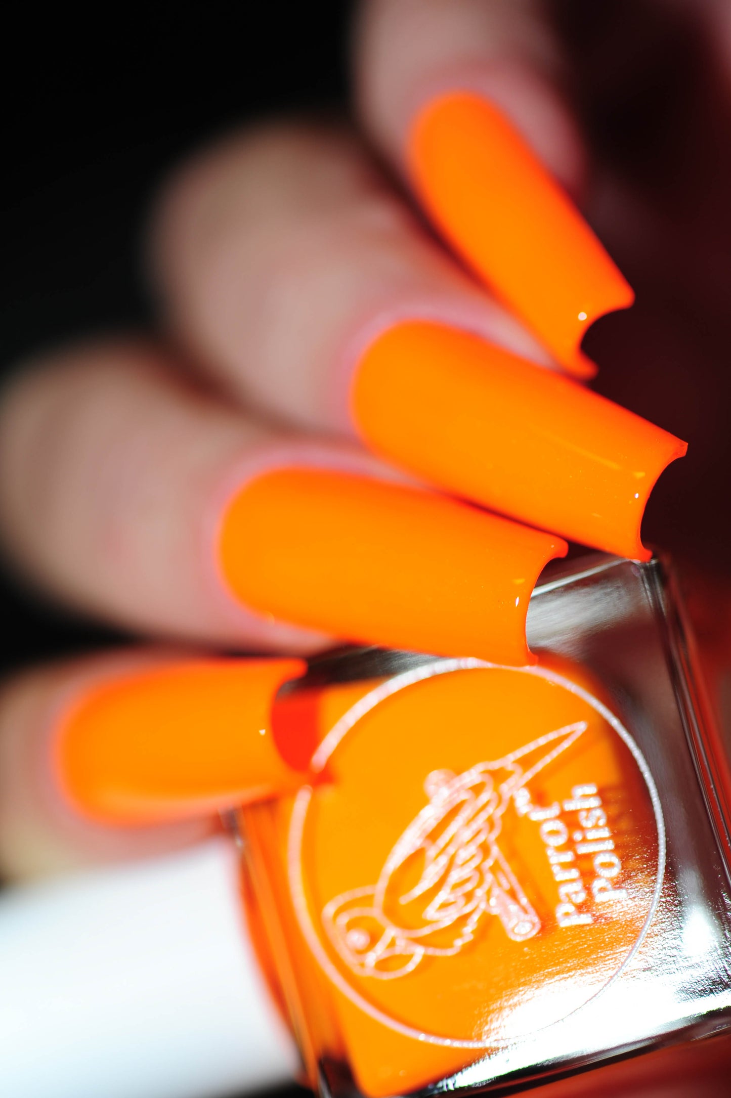 Parrot Polish Orangutan Orange Neon Nail Polish