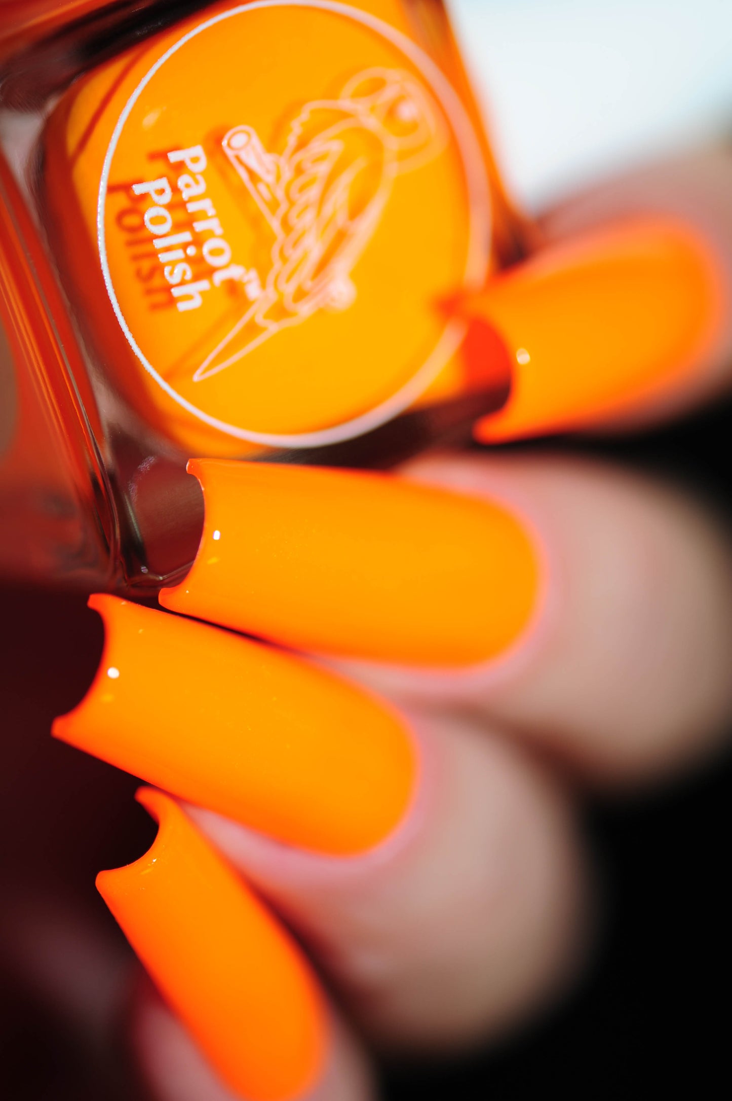 Parrot Polish Orangutan Orange Neon Nail Polish