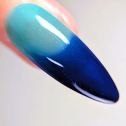 Parrot Polish Tweets by the Ocean  Thermal Nail Lacquer  Bright Blue/Aqua