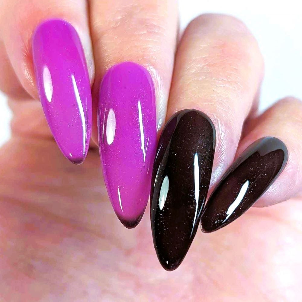 Parrot Polish Moo Juice Thermal Nail Polish - Black/Purple/Pink