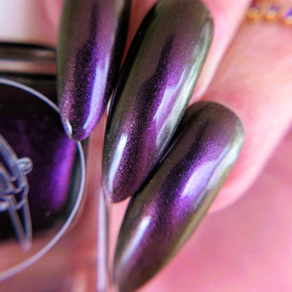 Parrot Polish Louis De Pointe Du Luc Vampire Purple Gold Ultrachrome Nail Lacquer 0.5 Fl oz