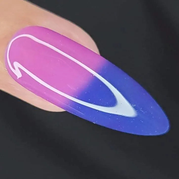 Parrot Polish Blue Jeans & Bubble Gum Color Changing Thermal Nail Lacquer - Blue/Pink