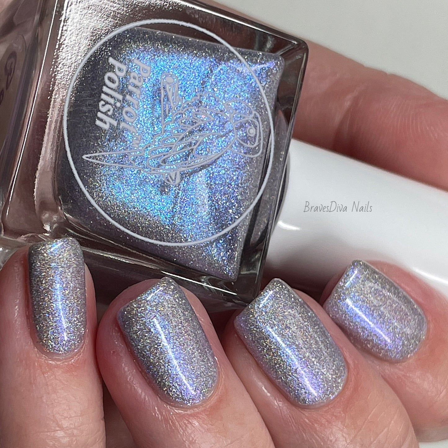 Parrot Polish "Peace" 2024 Spring Teal/Purple/Silver Ultrachrome Holographic