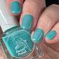 Parrot Polish Blue Daisy Solar Nail Polish - Light Blue-green/Dark Blue