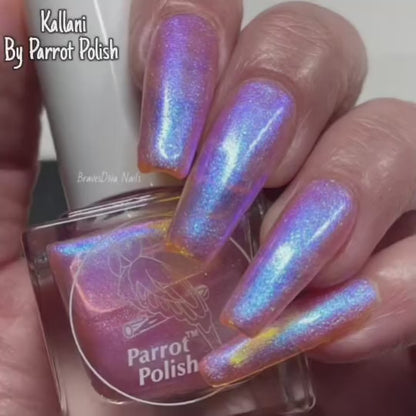 Parrot Polish "Kallani" Multichrome Baby Mermaid Pink/Gold/Blue