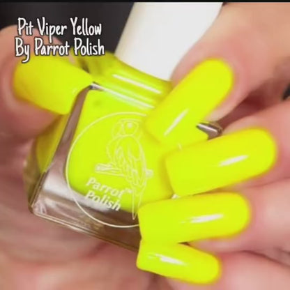 Parrot Polish Pit Viper Yellow Neon Nail Polish
