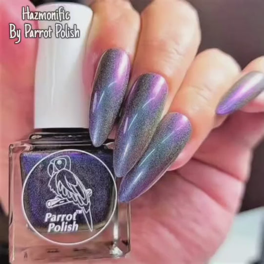 Parrot Polish Hazmonific Holographic Ultrachrome Nail Polish - Purple/Pink