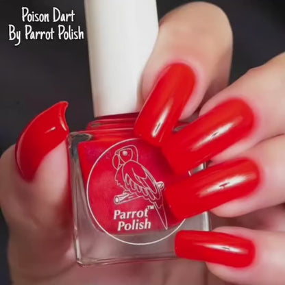 Parrot Polish Poison Dart Red Neon Nail Polish