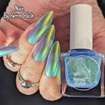 Parrot Polish "Nixie" Multichrome Baby Mermaid Pink/Green/Blue