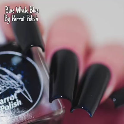Parrot Polish Blue Whale Blue Deep Royal Nail Polish