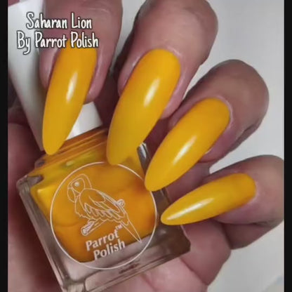 Parrot Polish Saharan Lion Yellow Gold Neon Nail Polish