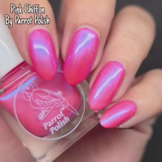 Parrot Polish Pink Chiffon Shimmer Nail Polish