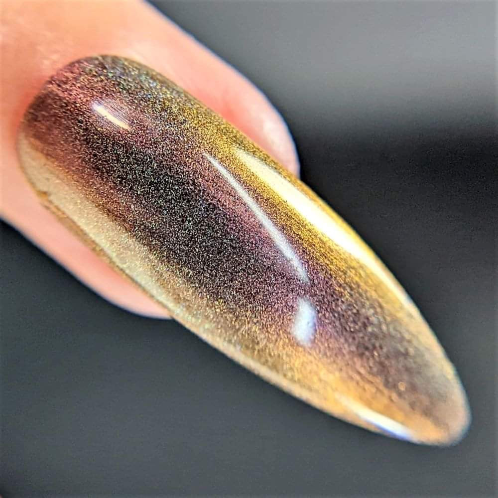 Parrot Polish Psycofonic Holographic Ultrachrome Nail Polish - Brown/Red