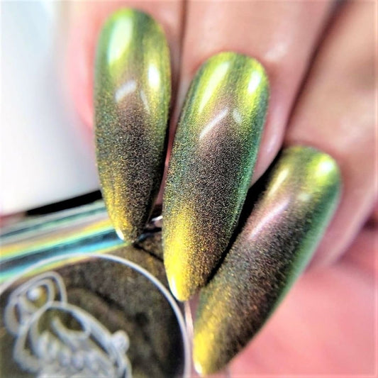 Parrot Polish Acidphotic Ultrachrome Holographic Nail Polish - Gold/Green