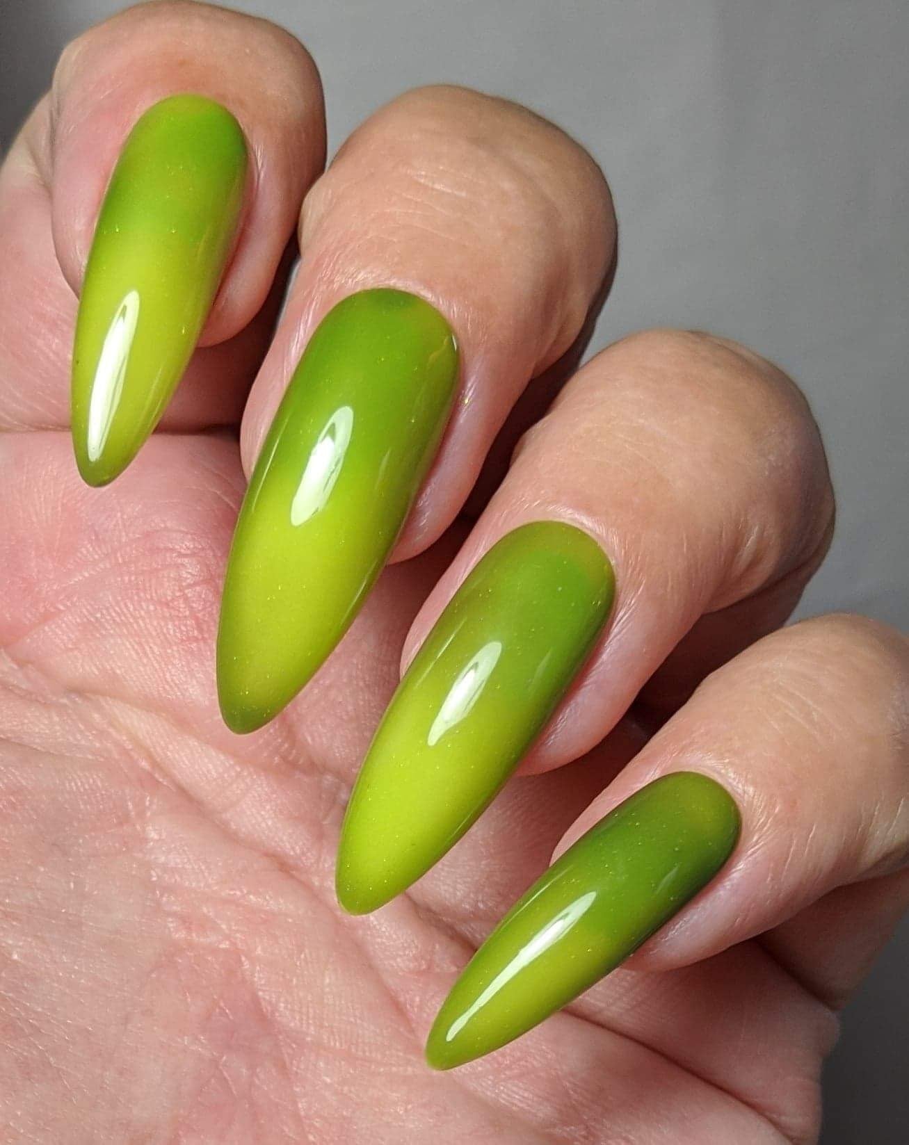Parrot Polish Chocolate Lime Thermal Nail Polish - Brown/Lime Green