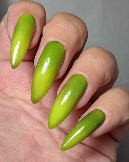 Parrot Polish Chocolate Lime Thermal Nail Polish - Brown/Lime Green