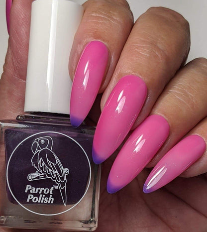 Parrot Polish Gothic Battista Thermal Nail Polish - Purple/Blue/Pink