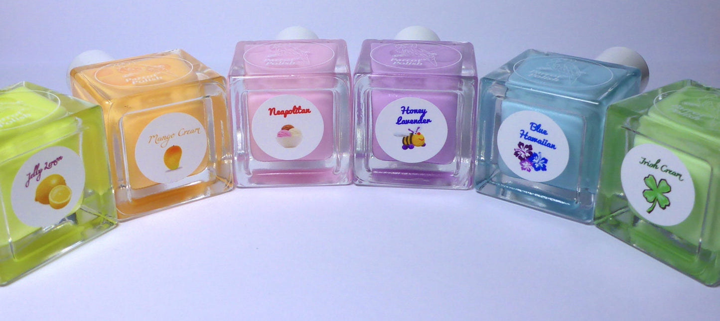 Parrot Polish The Macaron Neon Pastel Nail Polish Collection - Set of 6