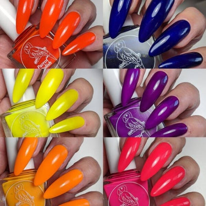 Parrot Polish Welcome To The Jungle Neon Nail Polish Collection - Set of 12