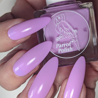 Parrot Polish Honey Lavender Neon Pastel Purple Nail Polish