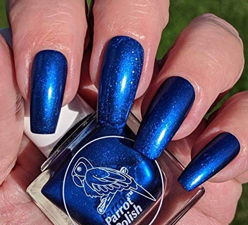 Parrot Polish Royal Splendor Blue Holographic Nail Polish