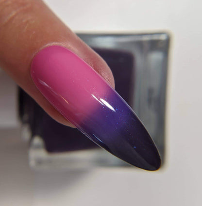 Parrot Polish Gothic Battista Thermal Nail Polish - Purple/Blue/Pink