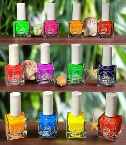 Parrot Polish Welcome To The Jungle Neon Nail Polish Collection - Set of 12