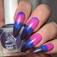 Parrot Polish Gothic Barbie Thermal Nail Polish - Black/Blue/Pink