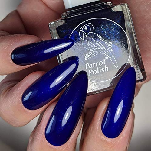Parrot Polish Blue Whale Blue Deep Royal Nail Polish
