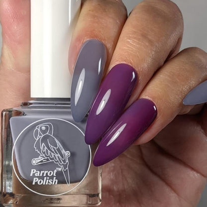 Parrot Polish Geranium Bliss Solar Nail Polish - Grey/Purple