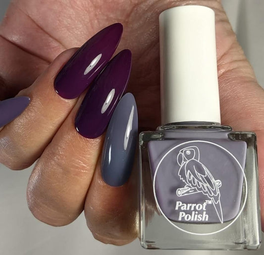 Parrot Polish Geranium Bliss Solar Nail Polish - Grey/Purple