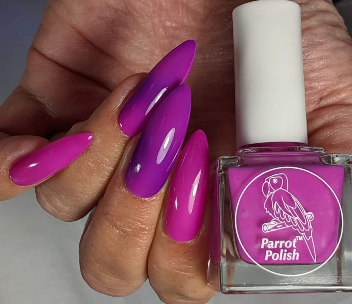 Parrot Polish Berries By The Shore Solar Nail Polish - Pink/Purple